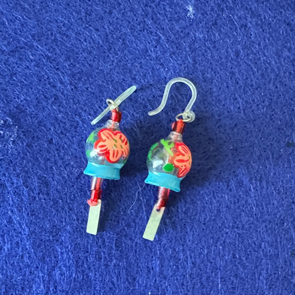 Colorful Floral Beaded Earrings